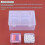 22pcs Plastic Storage Boxes, Small Bead Storage Boxes with Lids, Rectangular Transparent Bead Storage Boxes, Contains 1
