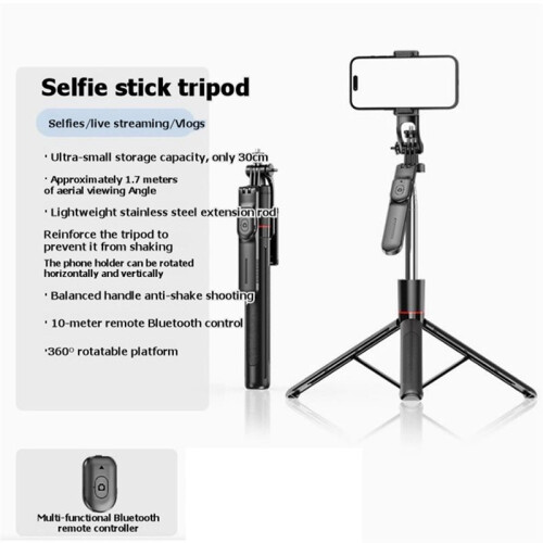 Wireless  Selfie Stick Anti-Shake Vlogging Photography Gadget with Remote Controller 2