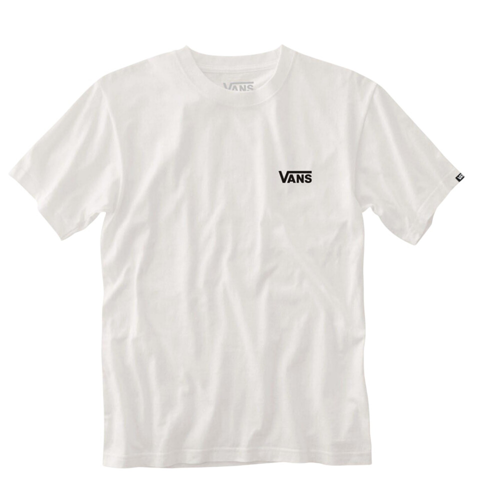 Vans (Xxl, ) Mens Logo Cotton T-Shirt White
