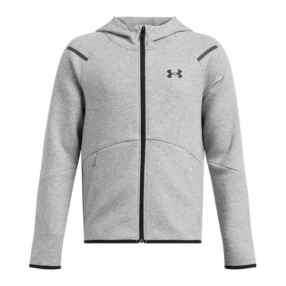 Under Armour (9-10 Years, ) Childrens/Kids Unstoppable Raglan Full Zip Hoodie Grey