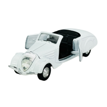 WELLY OLD TIMER 1938 PEUGEOT 402 WHITE WITHOUT A ROOF 1:34 NEW METAL MODEL