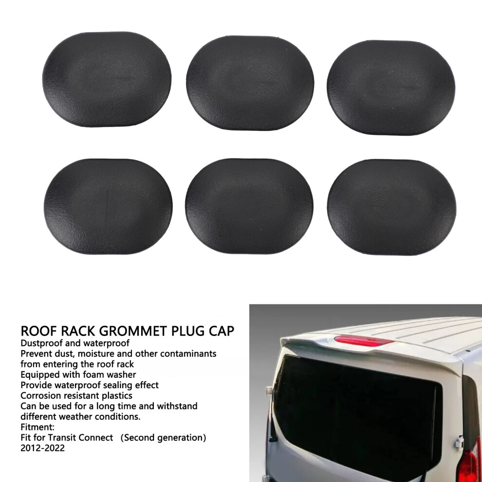 6Pcs Roof Rack Grommet Caps Transit Connect Fits 7293282020337