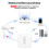 Tuya ZigBee  Curtain  2.5D RF433 Arc Glass Touch for Roller Blinds Shutters   APP Wireless Black 9