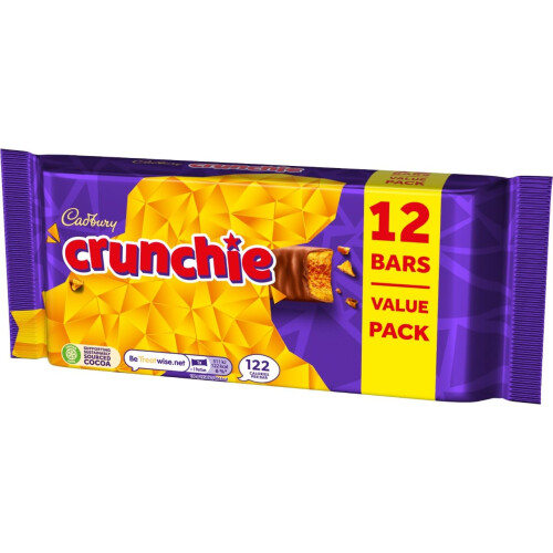 Cadbury Cadbury Crunchie Chocolate Bar Multipack 12 Bar Value Pack 12 x 261 g 2