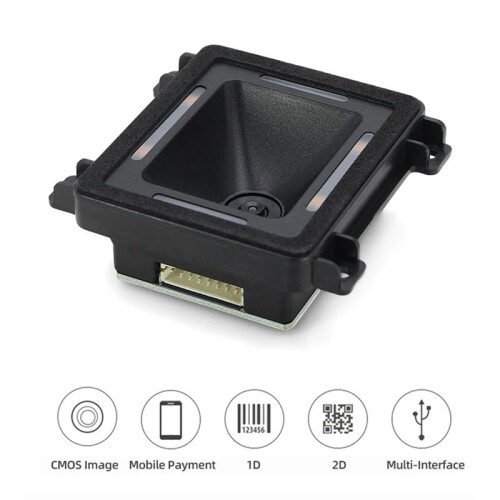 Embedded Barcode Scanner Self-Induction 1D 2D QR Bar Code Reader for -232/ TTL/USB Port Connection Auto Scanning 2