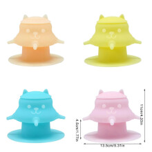 (Pink) Multiple Pet Nursing Tool Featuring Anti Slip Suction Cup And Adjustable Nipples For Puppies Kittens  Yellow