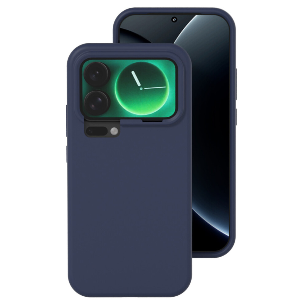 (Midnight ) For Xiaomi 17 Pro Max Liquid Silicone Phone Case Skin-Friendly Shockproof Protective Back Cover Blue 6914295526081