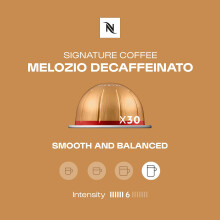 Nespresso Vertuo Coffee pods  30 Melozio decaffeinated capsules 3 slee