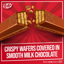 KitKat F1 4 Finger Milk Chocolate Biscuit Bar 4 Pack Multipack 166g 4x