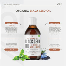 Organic Black Seed Oil 100ml – Cold Freshly Pressed – Up to 5X Streng