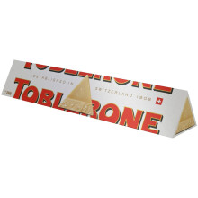 Toblerone White Chocolate Honey and Almond Nougat Large Gift Bar Made