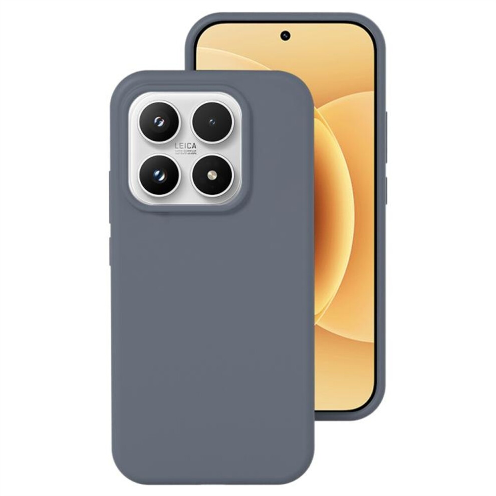 (Dark ) For Xiaomi 17 Liquid Silicone Phone Case Skin-Friendly Shockproof Protective Back Cover Grey 6914292966101