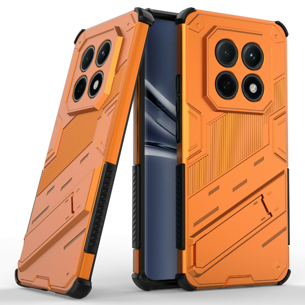 (Orange) For Xiaomi Poco M8 5G / Redmi Note 15 5G (Global) Case Pc + Tpu Shockproof Phone Cover With Kickstand Orange 6914293933003