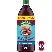 Robinsons Apple Blackcurrant No Added Sugar Squash 2L