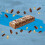 Bounty Fruit & Nut Milk Chocolate Snack Bars Multipack 4 Bars x 2