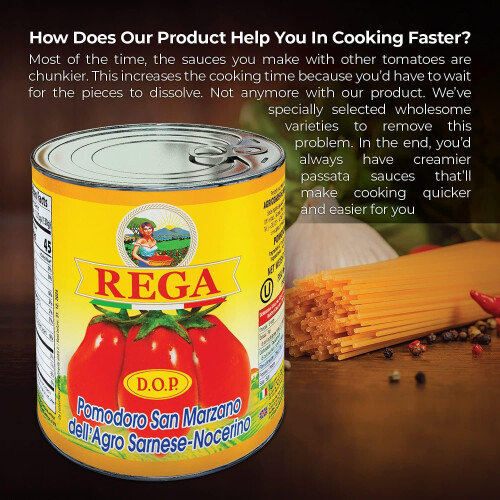 Rega San Marzano Tomatoes DOP Peeled Tomato Tinned Imported From 1