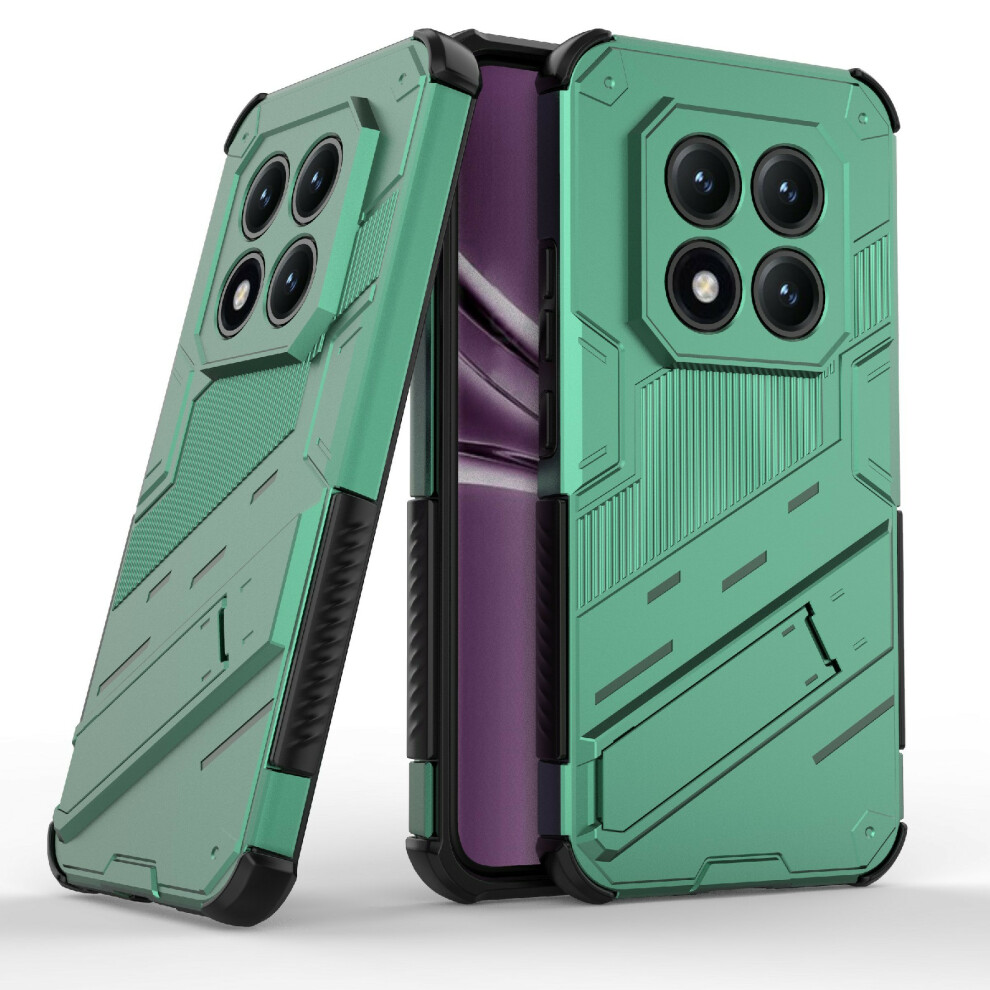 (Green) For Xiaomi Poco M8 Pro 5G / Redmi Note 15 Pro+ 5G (Global) Case Pc + Tpu Shockproof Phone Cover With Kickstand Green 6914290090402