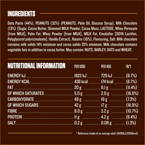 snickers Snickers Fruit & Nut Milk Chocolate Bars, 18 x 40g, Bulk Chocolate 2