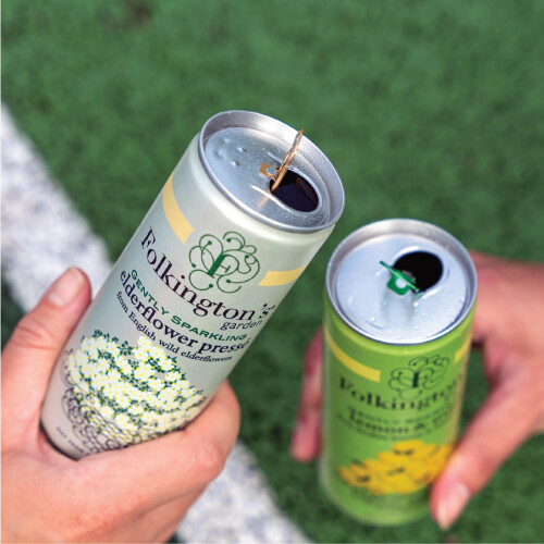 Folkingtons Elderflower Soft Drink Pressé 12 Cans Gently Sparkling Gre 2