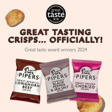 Pipers Crisps Festive Selection Box 8 Flavours with Tote Bag 8 x 40g