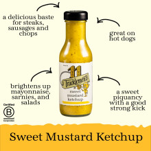 Tracklements Sweet Mustard Ketchup A Great Condiment for Basting Stea