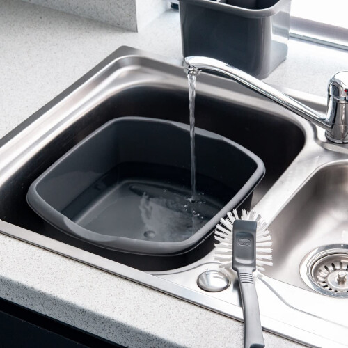Addis Addis 8 Litre Small Rectangular Bowl, Metallic Silver, 8L, 319251 2