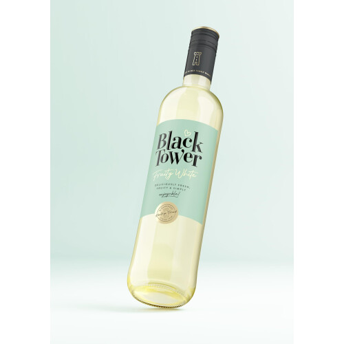 Black Tower Fruity White Wine, 75cl, 9% ABV, German White Wine 1