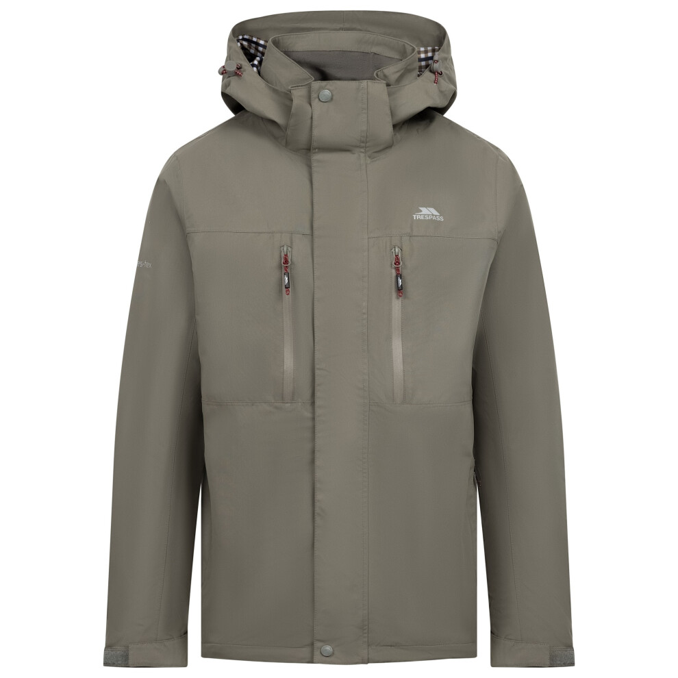 Trespass (Xs, Smoke) Mens Griminish Waterproof Jacket Green