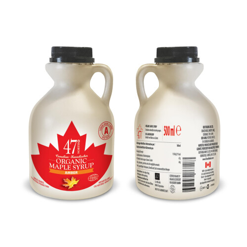 47 North Single Source Canadian Organic Maple Syrup, Grade A 500ml
