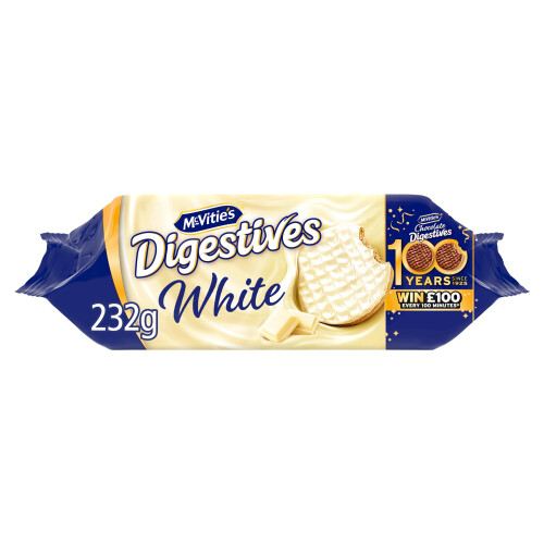 McVitie's White Digestive Biscuits, 232 g (Pack of 1