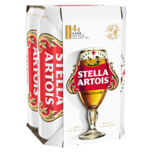 STELLA ARTOIS Premium Lager Beer Pint, 24 Pack 568 ml Cans