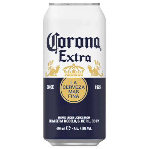 Corona Extra Lager Beer Can, 24 x 2