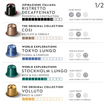 Nespresso Original Coffee Pods 100 mix pack  10 Ristretto 10 Arpeggio