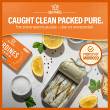 Sea Castle Sardines in Pure Olive Oil 125g Pack of 6 Rich in Omega 3