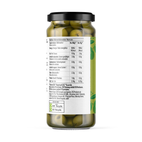 by Amazon Reduced Salt Pitted Green Olives, 340g 2