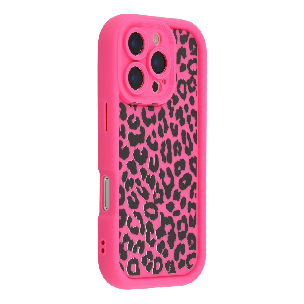(Rose ) For Iphone 16 Pro Max Case Leopard Print Tpu Shockproof Phone Cover Gold 6914297789859