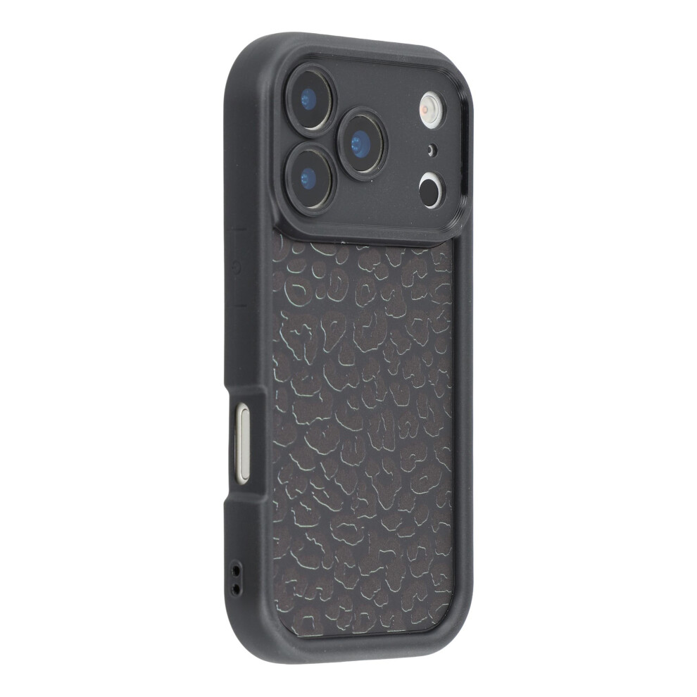 (Black) For Iphone 17 Pro Case Leopard Print Tpu Shockproof Phone Cover Black 6914297483511