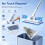 Sweeper Mop Auto Clamp with 7in Wide Microfibre Mop Head, Mini Mop 3
