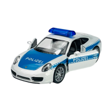 WELLY PORSCHE 911 991 CARRERA S POLICE 1:34 NEW METAL MODEL