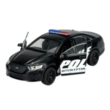 WELLY FORD POLICE INTERCEPTOR BLACK 1:34 NEW METAL MODEL