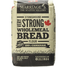Marriages Canadian VERY Strong Wholemeal Bread Flour 15kg Pack of 5