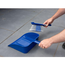 Outdoor Dustpan & Brush Set by Addis – Heavy Duty Yard Sweeper with