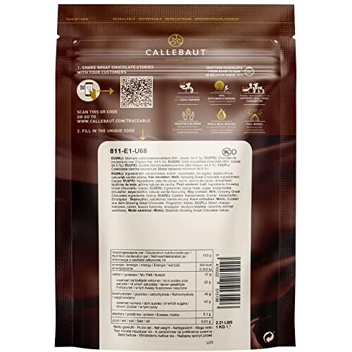 Callebaut Callebaut Chocolate Bundle 3x1kg Milk Dark  White Couverture Chocolate 2