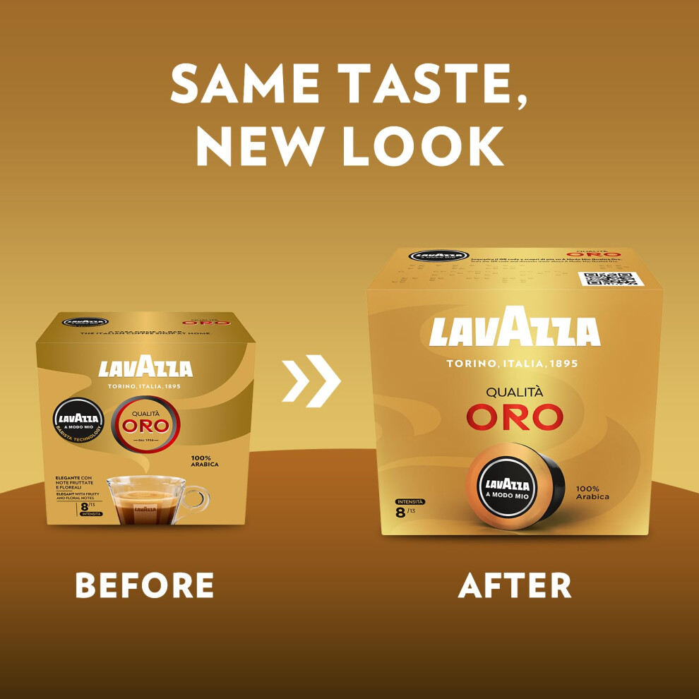 Lavazza A Modo Mio Qualità Oro 36 Coffee Pods For An Espresso With Flo