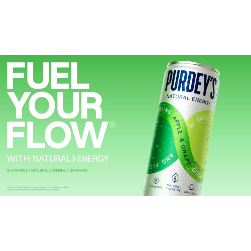 Purdeys Natural Energy Apple  Grape 330ml Can Pack of 12 1