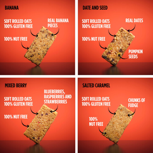 Getbuzzing Nut Free Oat Flapjack Bars with Nutrition Benefits – 2