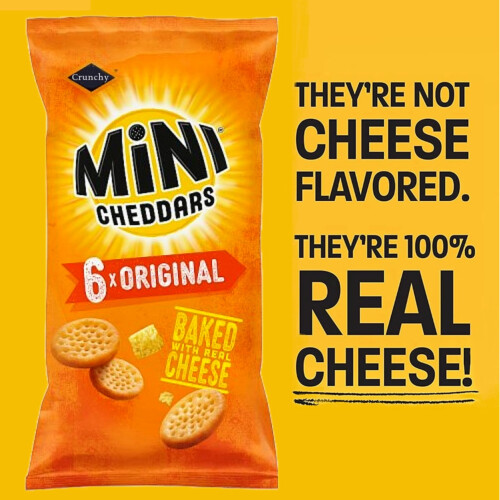 Mini Cheddars Snacks Bulk - Mega Value Box of 48 x 23g Original 2