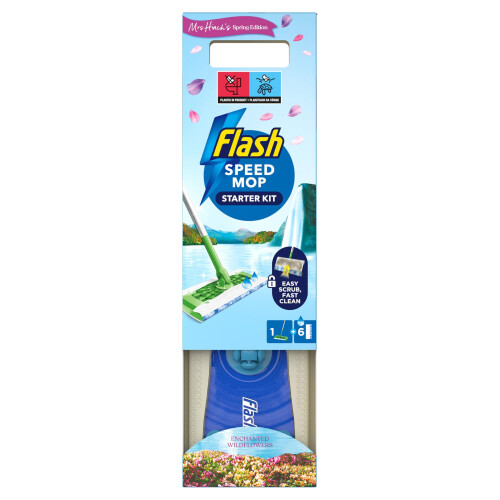 Flash Flash Speedmop Mrs Hinch's Wet Mop Head Floor Cleaner Starter Kit For 2