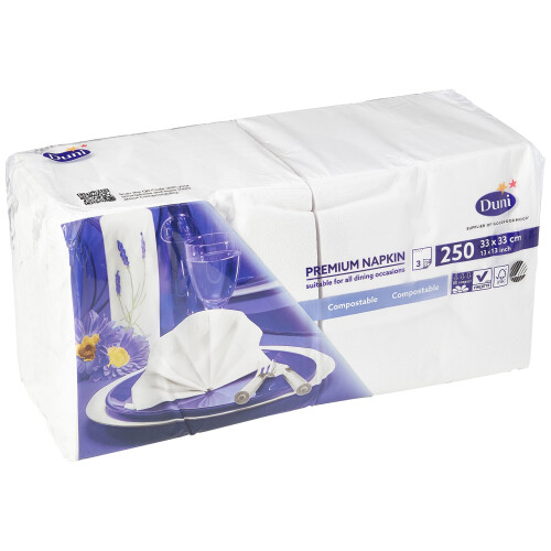 Duni 250 Large Premium Napkins (33cm 3ply), 2