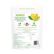 FOREST FEAST Exotic Dried Natural Mango 650g Snack Size Pieces of Dri